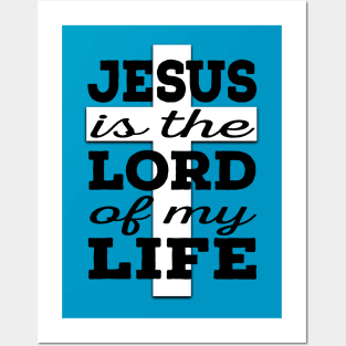 Jesus is Lord (black and white) Posters and Art